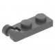 LEGO lapos elem 1×2 egyik végén fogantyúval, sötétszürke (60478)